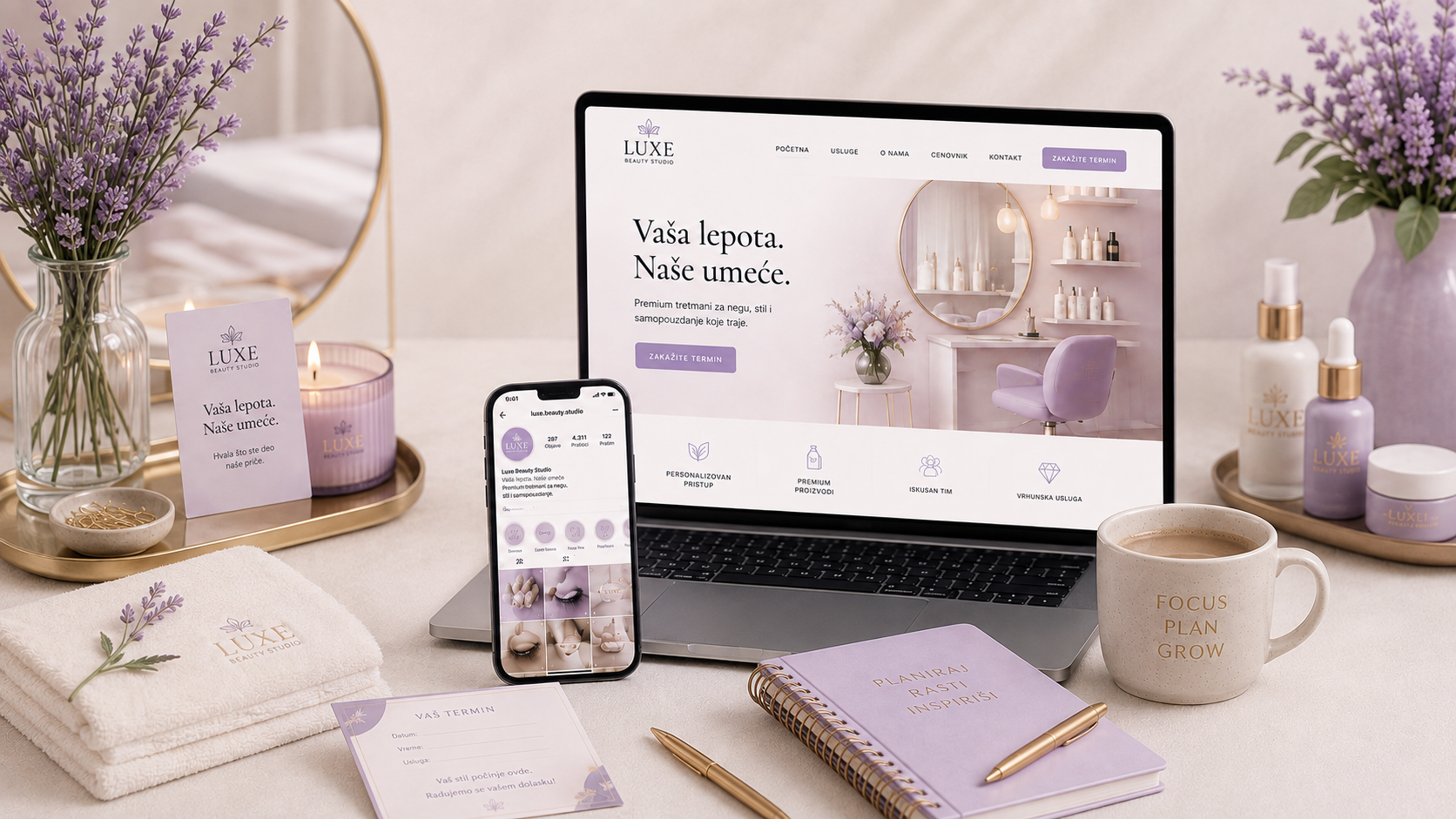 web sajt za beauty salon